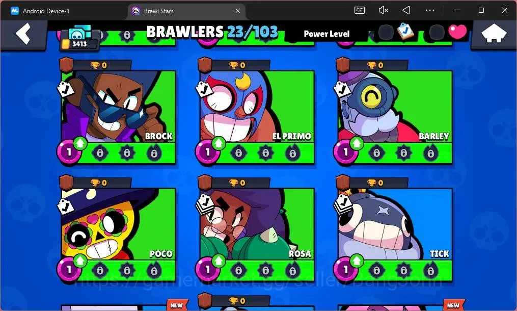 Brawl Stars Accounts Global | 3413 Trophy|23 Brawler|1 Max Hypercharge( image 5