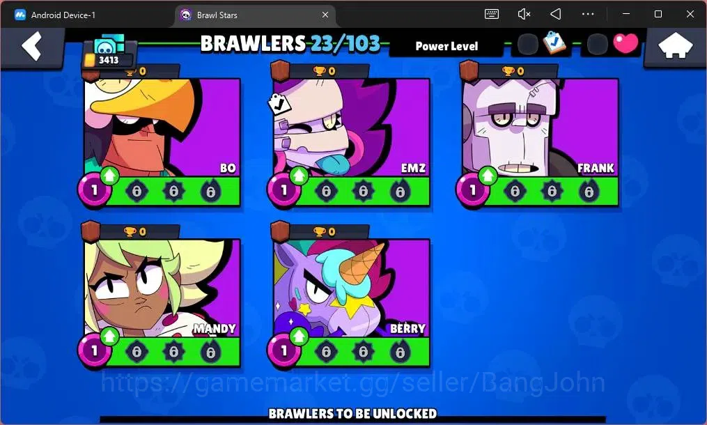 Brawl Stars Accounts Global | 3413 Trophy|23 Brawler|1 Max Hypercharge( image 7