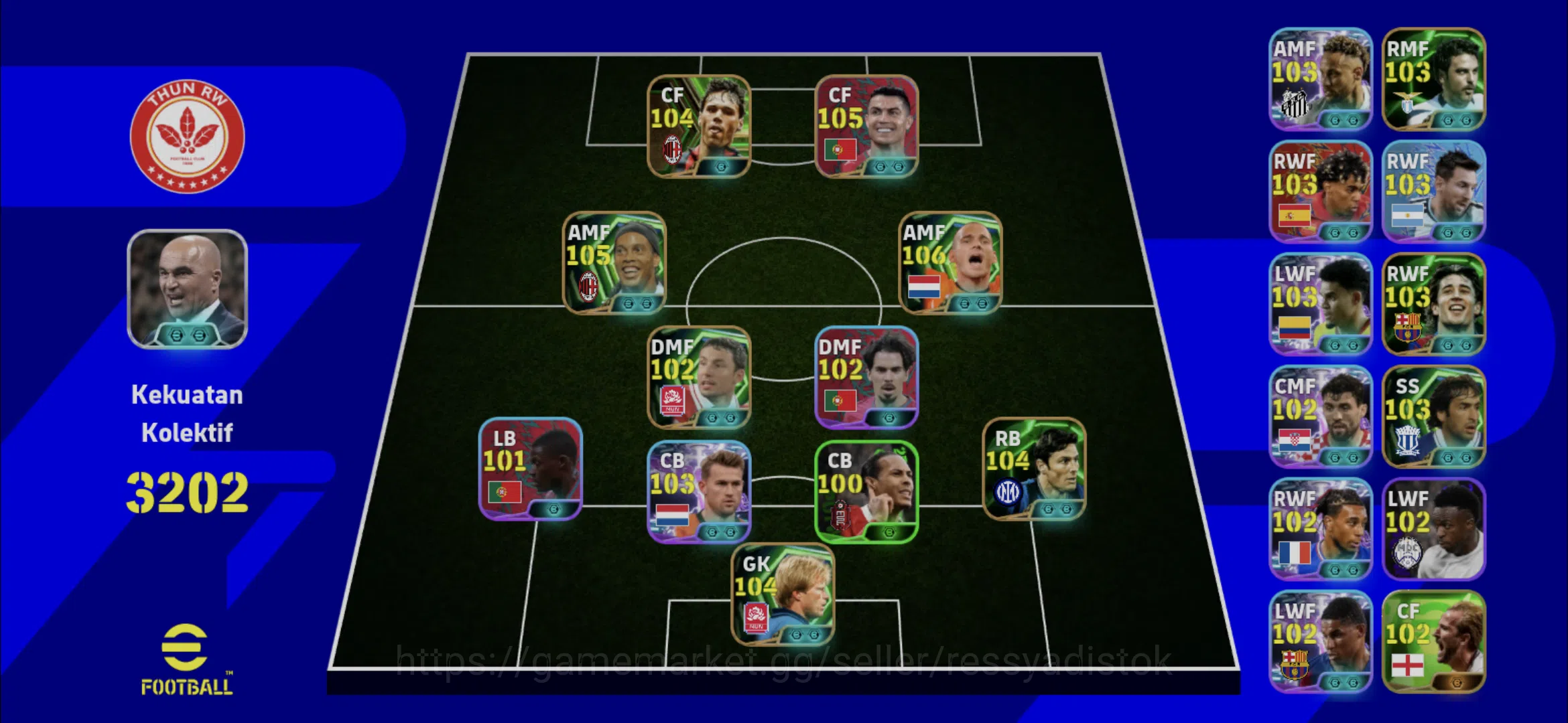 eFootball Accounts Legends & Iconic Players EFOOTBALL 2026 | BLITZ W SNEIJDER,VAN BASTEN,M VAN 1