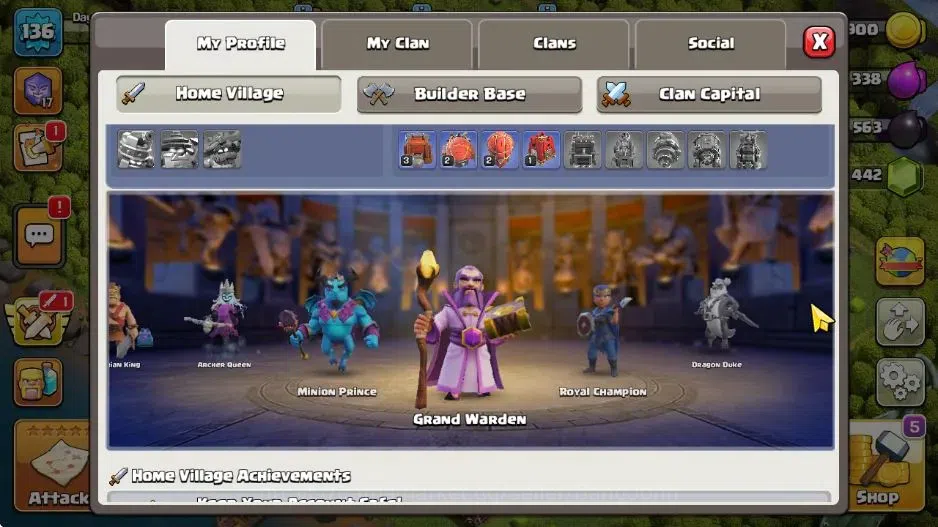 Clash of Clans Accounts TH15-BH8|LVL 136|League Witch17|Ghost Queen Skin|B image 12