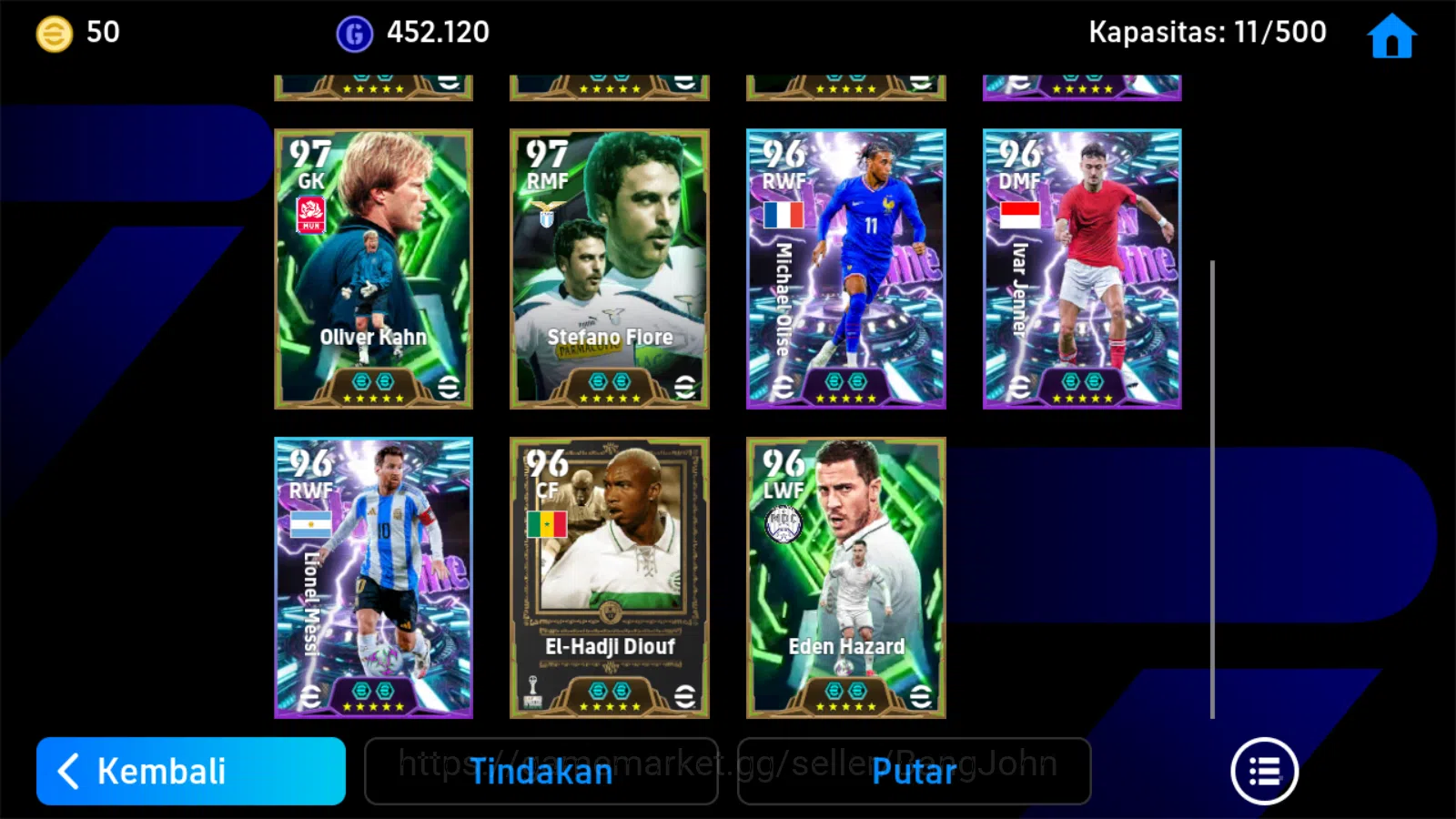 eFootball Accounts Others Power 3152 | gullit epic db new | massimo oddo epic db new | donaoni epic db ivan jenner showtime 5
