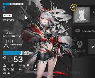 Arknights Accounts Lv 24|53 OP + 1 Skin| Starter | Wis'adel + 75020 O image 2