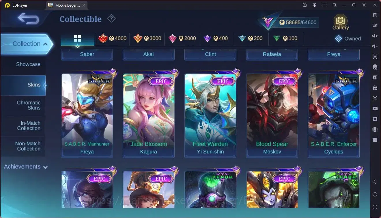 Mobile Legends: Bang Bang Accounts Global|Hero 114|Skin 218|Renowned|Prime YZ,Claude| image 11