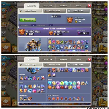 Clash of Clans Accounts High-End FLASH SALE HERO ALLMAX TH 18 LVL 238 MAXED|EPIC 10 EQUIPMENT MAX|WALL MAXED|STAR WAR