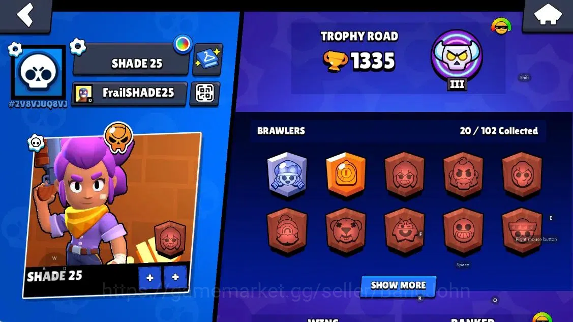Brawl Stars Accounts Android | 1335 Thropy|20 Brawler-1 Max Lv(Jessie H image 2