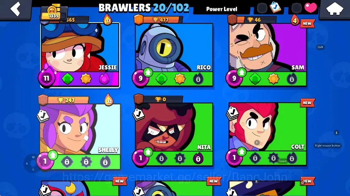 Brawl Stars Accounts Android | 1335 Thropy|20 Brawler-1 Max Lv(Jessie H image 5