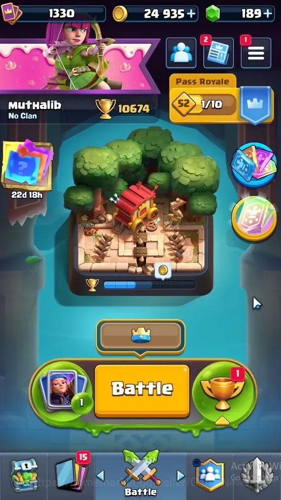 Clash Royale Accounts High-End Lv 1330|Trophy 10674|KTL 13|Card 122/123|1 MAX 3 Hero 11 EVO 8 Champ 21 Legend 33 Epic|3 Wild 1