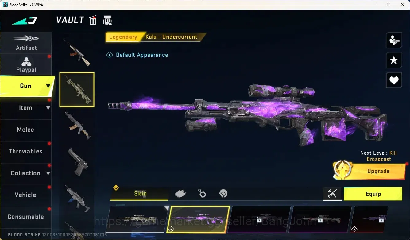Blood Strike Accounts Rare Skin ASIA| Ultra Striker Zero-Nullifier|2 Legendary 2