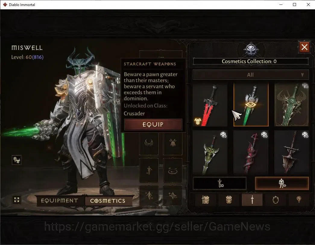 Diablo Immortal Accounts SA - Malah|CS ON|Lv60(816)|Crusader|CR 43k|Reso 42 image 11