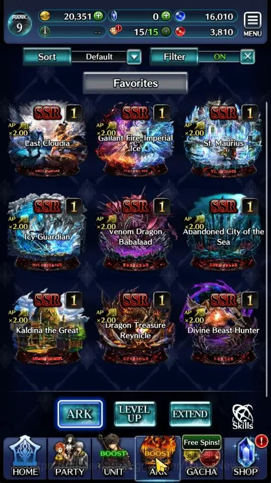 Last Cloudia Accounts Low-End GLOBAL|Rank 9|Starter|Top Tier Unit [Demon Lord Judecca-Samekh,Goddess Lilaha]| 9 SSR Ark|Code 2