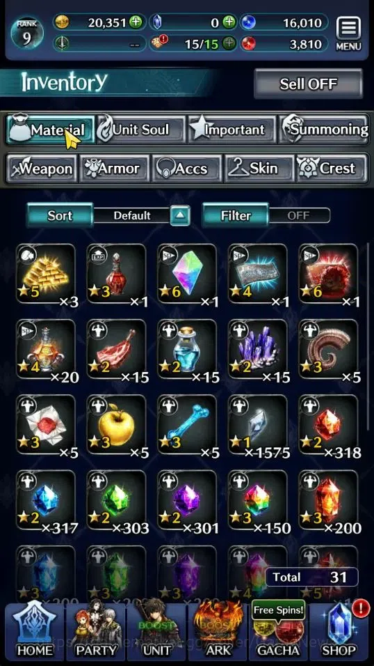 Last Cloudia Accounts Low-End GLOBAL|Rank 9|Starter|Top Tier Unit [Demon Lord Judecca-Samekh,Goddess Lilaha]| 9 SSR Ark|Code 7