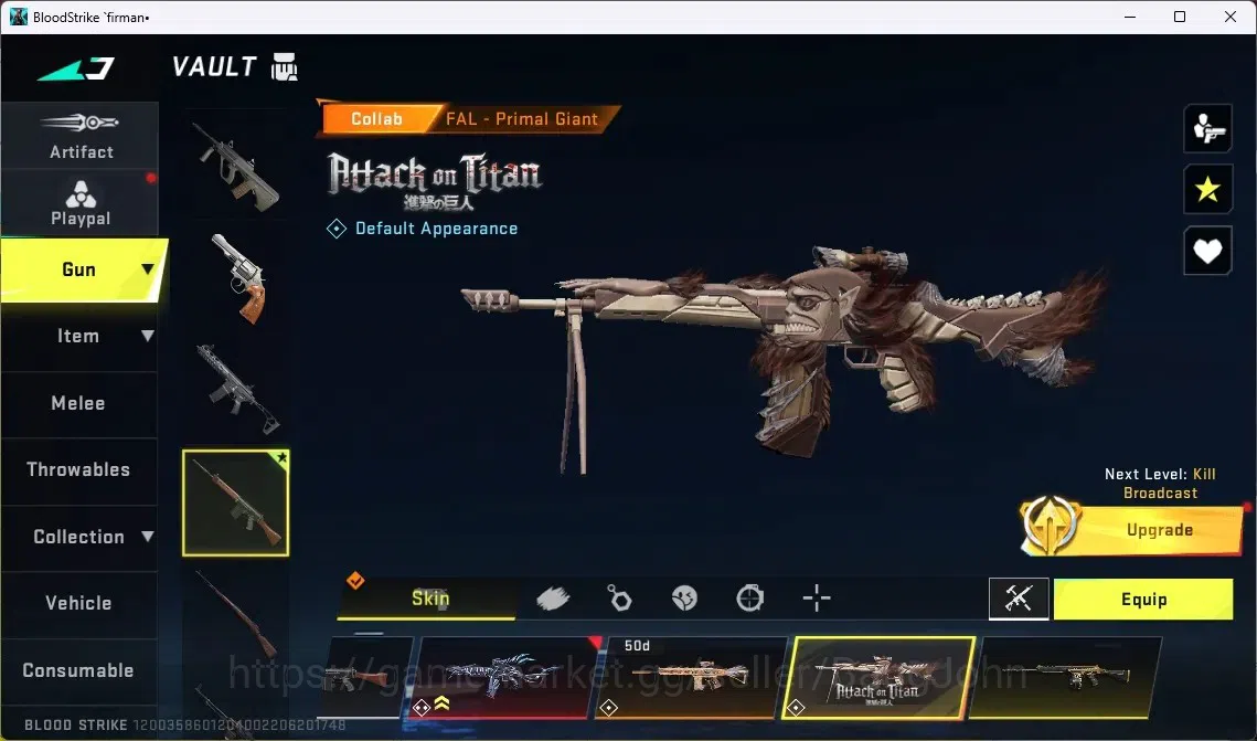 Blood Strike Accounts ASIA | EVO: FAL-Evolved Draco | 1 AOT/ 2 7DS | 1 L image 6