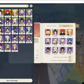 Genshin Impact Accounts Others Asia|AR 43|2 Limited + 1 (*5Weapon)|Columbina,Klee|1 Standard Diluc|Male MC|Take Mail|Check