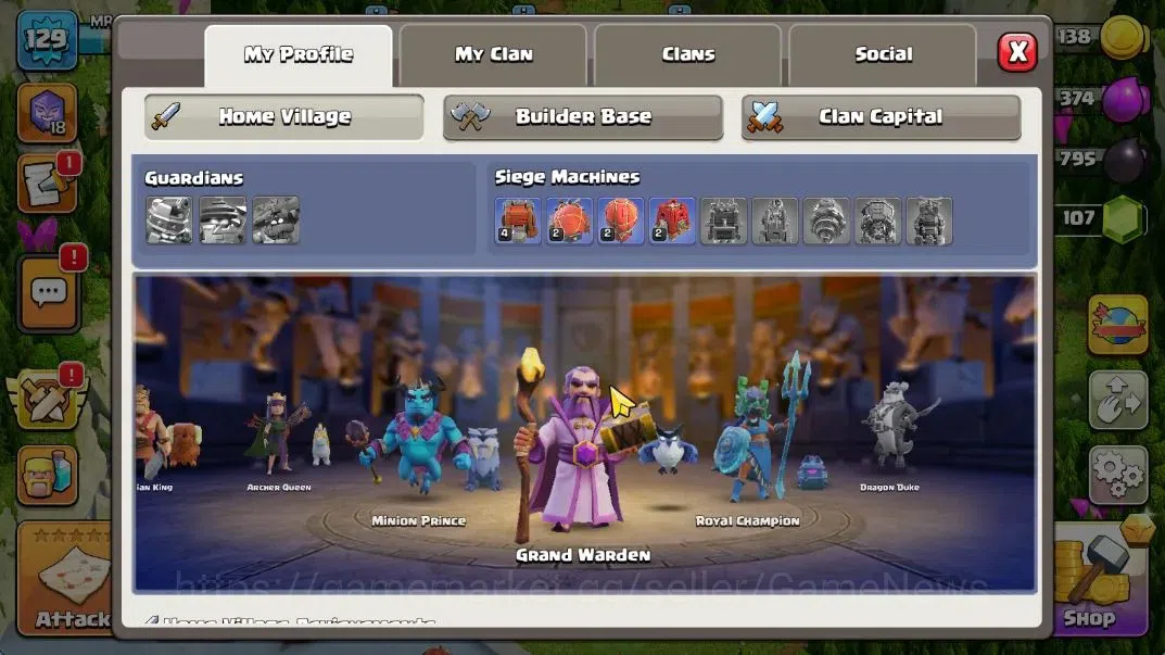 Clash of Clans Accounts TH 15-BH 8|LV 129|HH 8|BK 36,AQ 35,GW 19,MP 16,RC  image 4