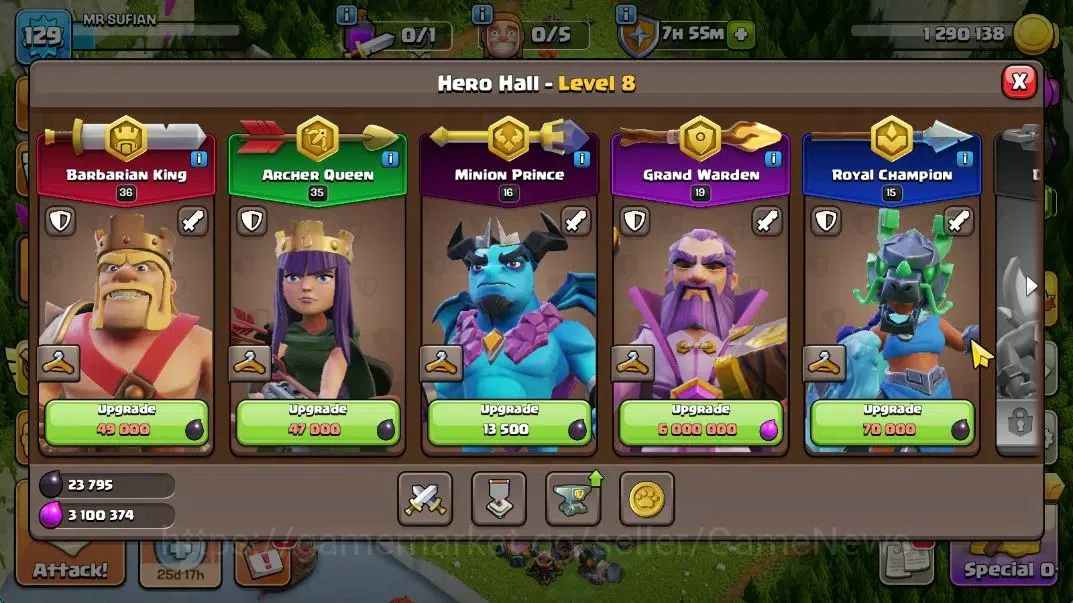 Clash of Clans Accounts TH 15-BH 8|LV 129|HH 8|BK 36,AQ 35,GW 19,MP 16,RC  image 8