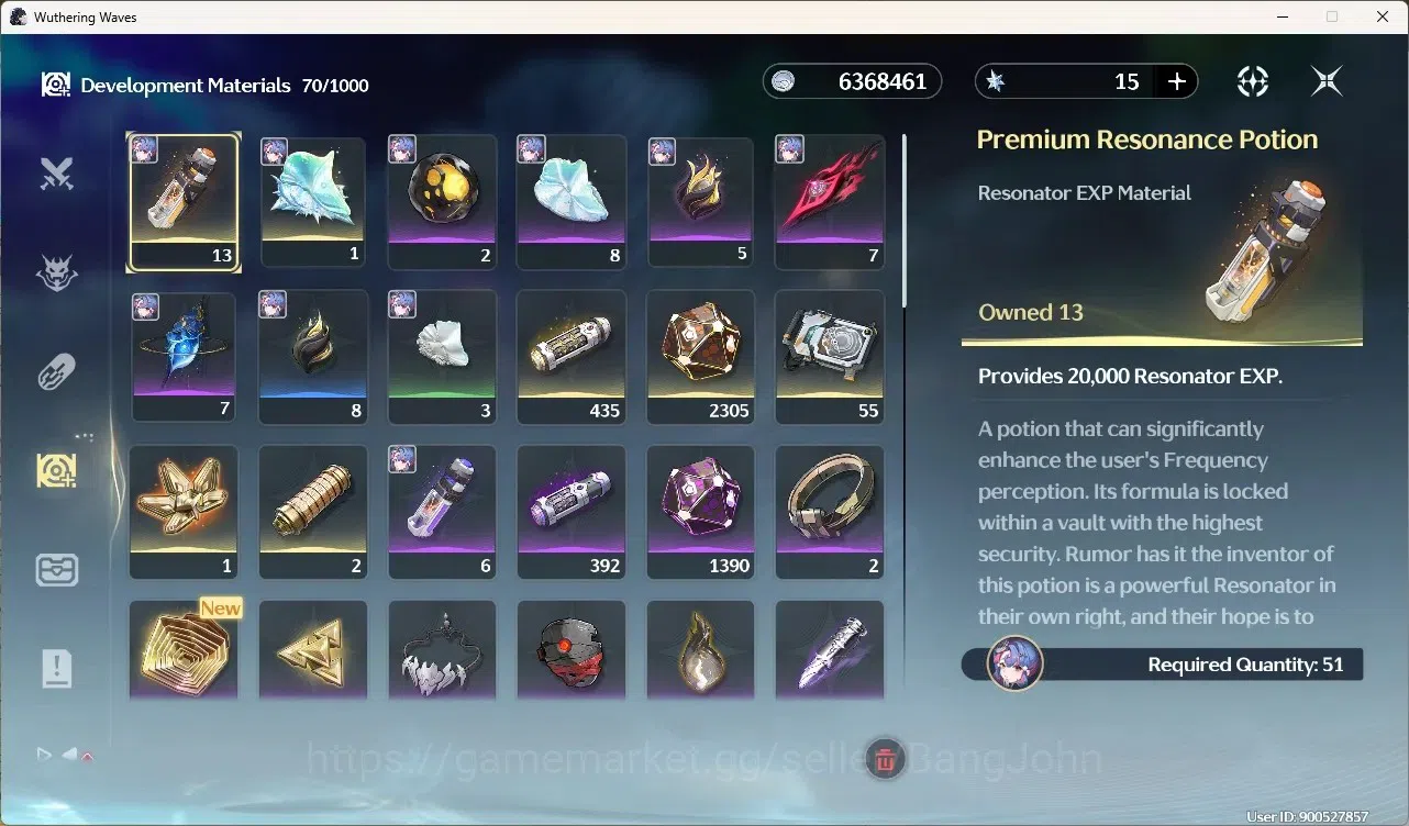 Wuthering Waves Accounts Others SEA|UL 63|Rank 6|8 Char 15