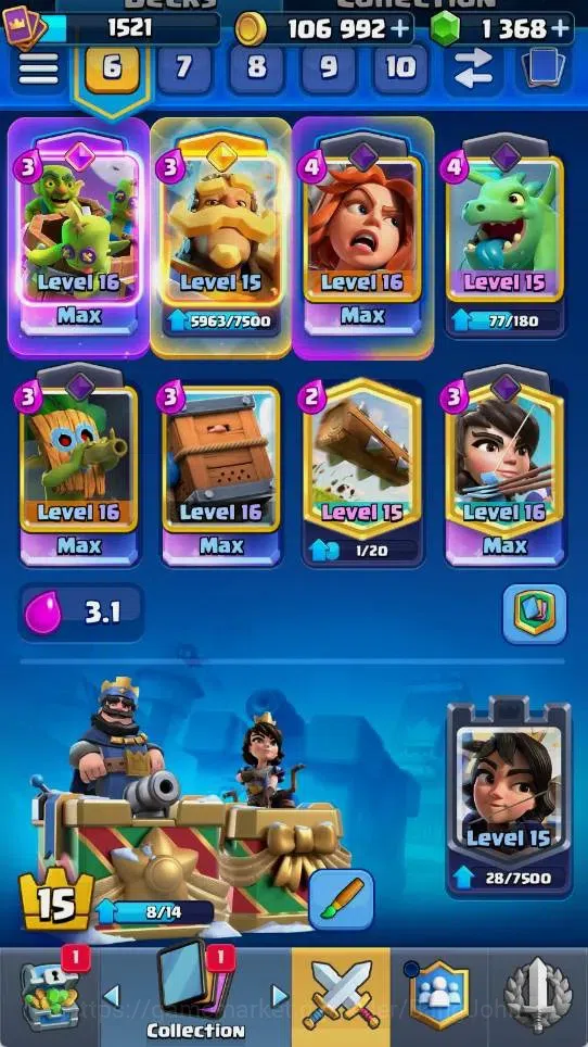 Clash Royale Accounts Mobile |KTL 15|Trophy 11773|4 Max Lv16|3 Heroes|10 image 10