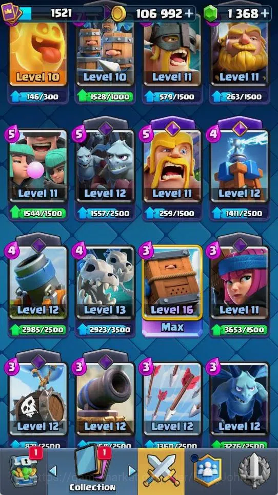 Clash Royale Accounts Mobile |KTL 15|Trophy 11773|4 Max Lv16|3 Heroes|10 image 3