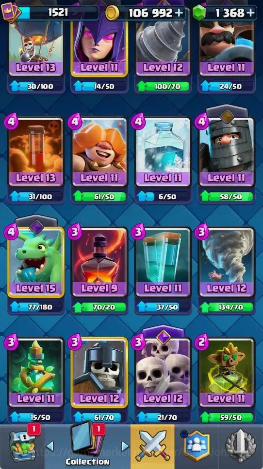 Clash Royale Accounts Mobile |KTL 15|Trophy 11773|4 Max Lv16|3 Heroes|10 image 6