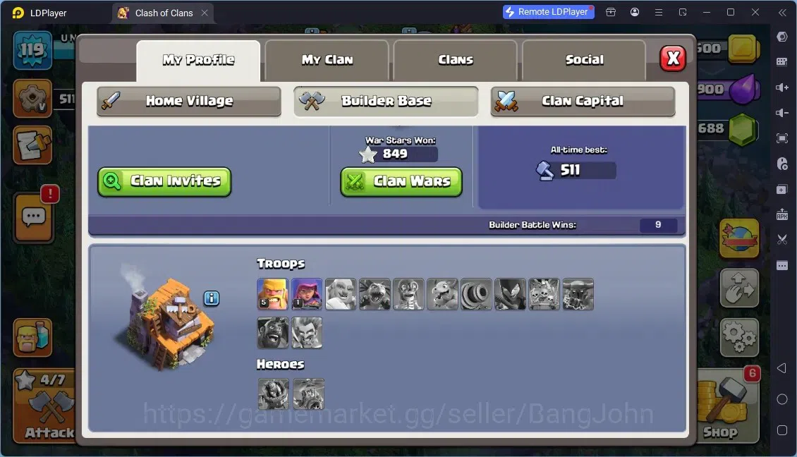 Clash of Clans Accounts Global |TH 12-BH 4|LVL 119|HH 6|BK 63,AQ 65,MP 38, image 19