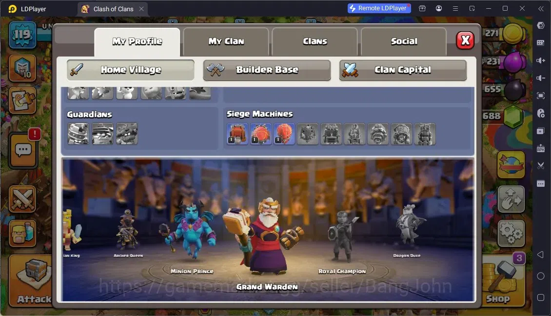 Clash of Clans Accounts Global |TH 12-BH 4|LVL 119|HH 6|BK 63,AQ 65,MP 38, image 3