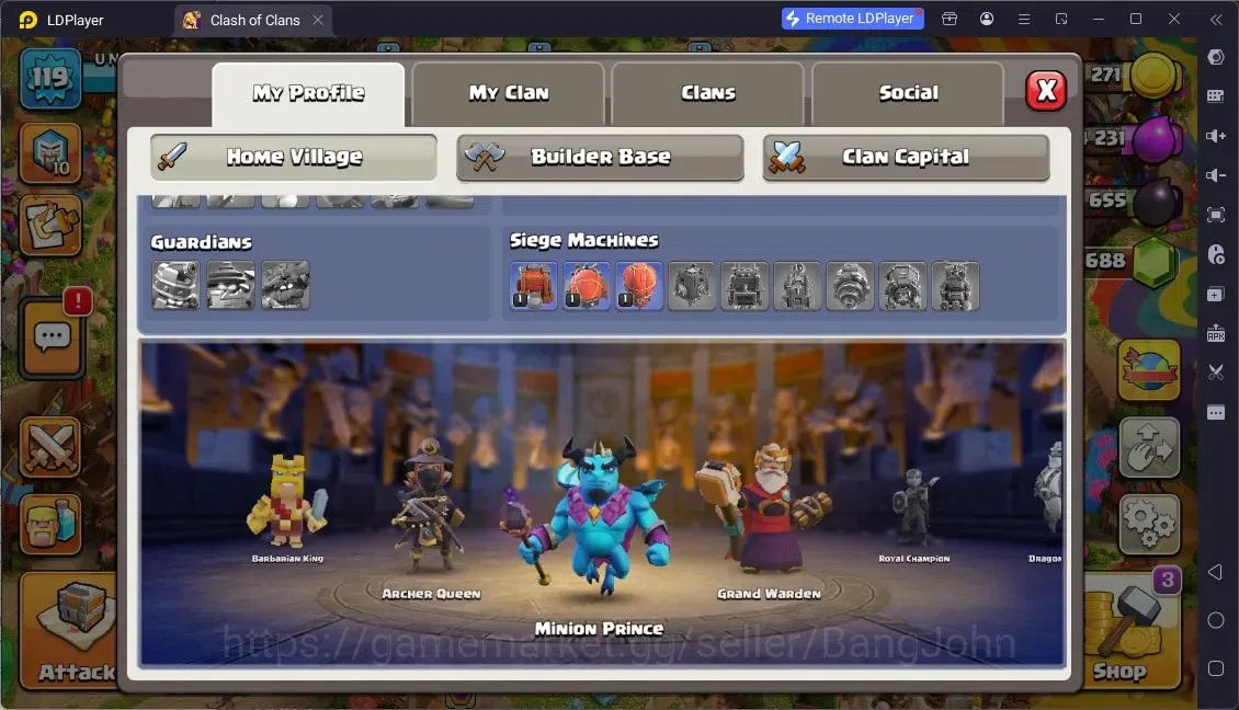Clash of Clans Accounts Global |TH 12-BH 4|LVL 119|HH 6|BK 63,AQ 65,MP 38, image 4