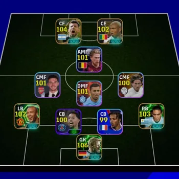 eFootball Accounts Legends & Iconic Players COLECTIVE 3172+ | BIGTIME VAN NISTERLOY x H DIOUF x M CACERES x O KAHN,OLD ERA,3