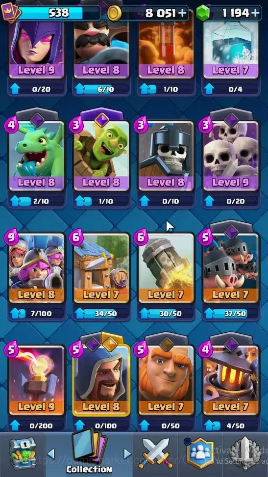 Clash Royale Accounts KTL 10|Trophy 3661|Card 66|Limited Skin|1 Hero 2 E image 5