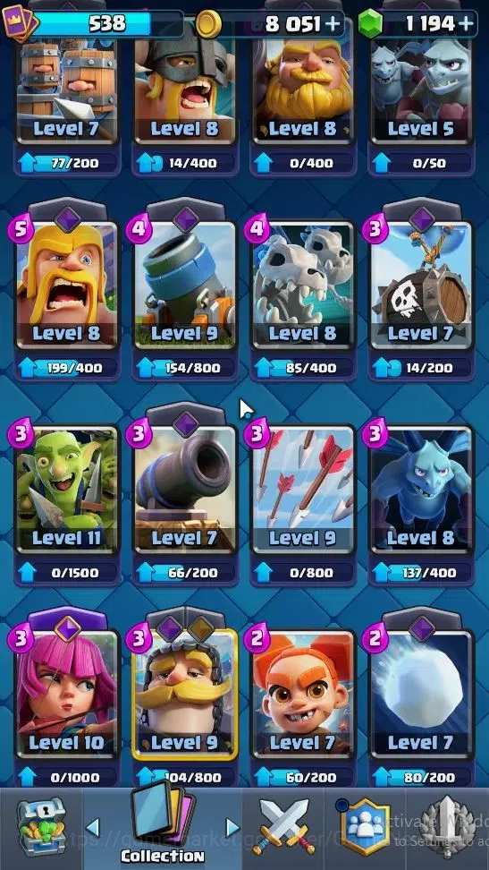 Clash Royale Accounts KTL 10|Trophy 3661|Card 66|Limited Skin|1 Hero 2 E image 7
