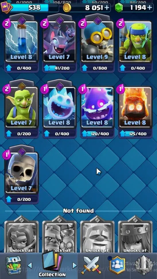 Clash Royale Accounts KTL 10|Trophy 3661|Card 66|Limited Skin|1 Hero 2 E image 8