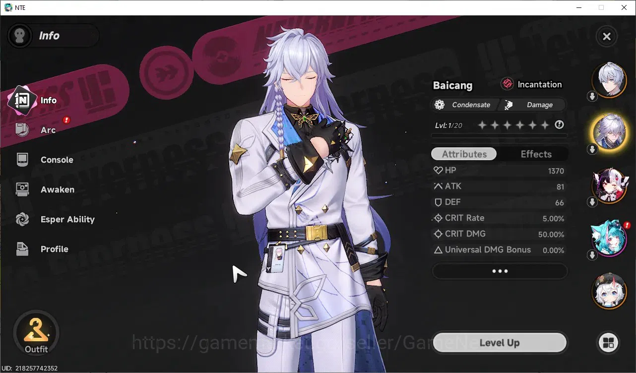 Neverness to Everness Accounts GLOBAL EU|HL 3|1490 Annulith|3 SSR 1 Limited [Lacr image 4