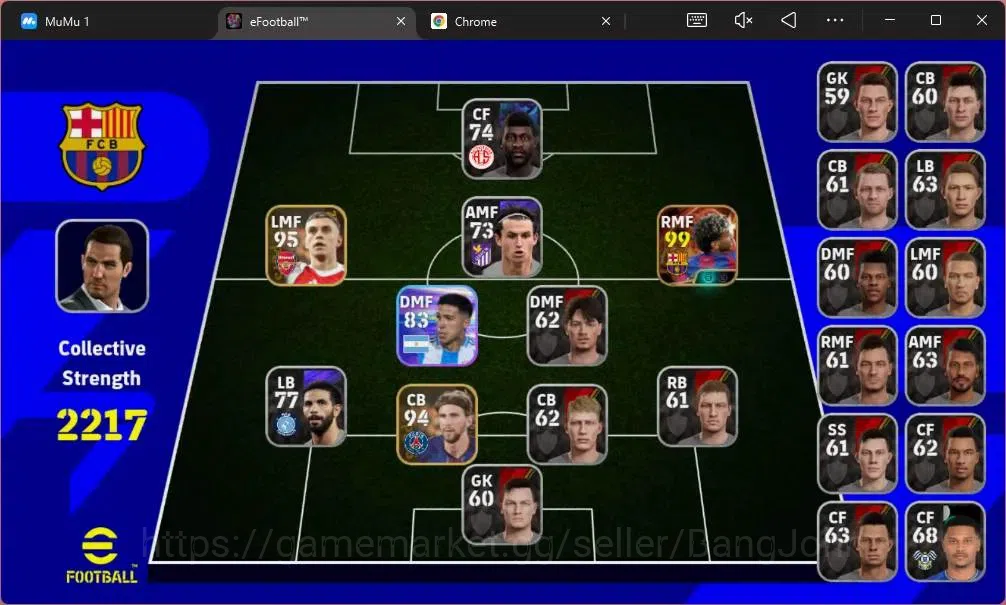 eFootball Accounts Android | PW 2217 | Bigtime Lamine Yamal (RWF 87)  image 2