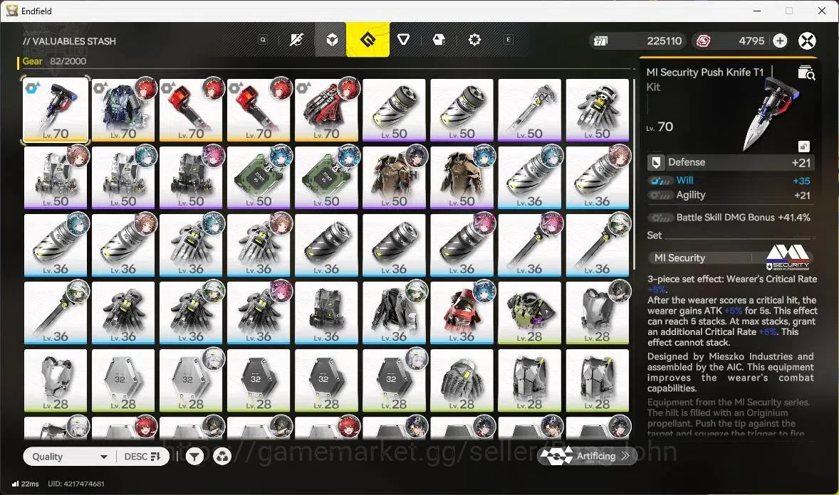 Arknights: Endfield Accounts Asia | Lv 55 | 3 Limit | LaevatainP1+sign,Yvonne,L image 12