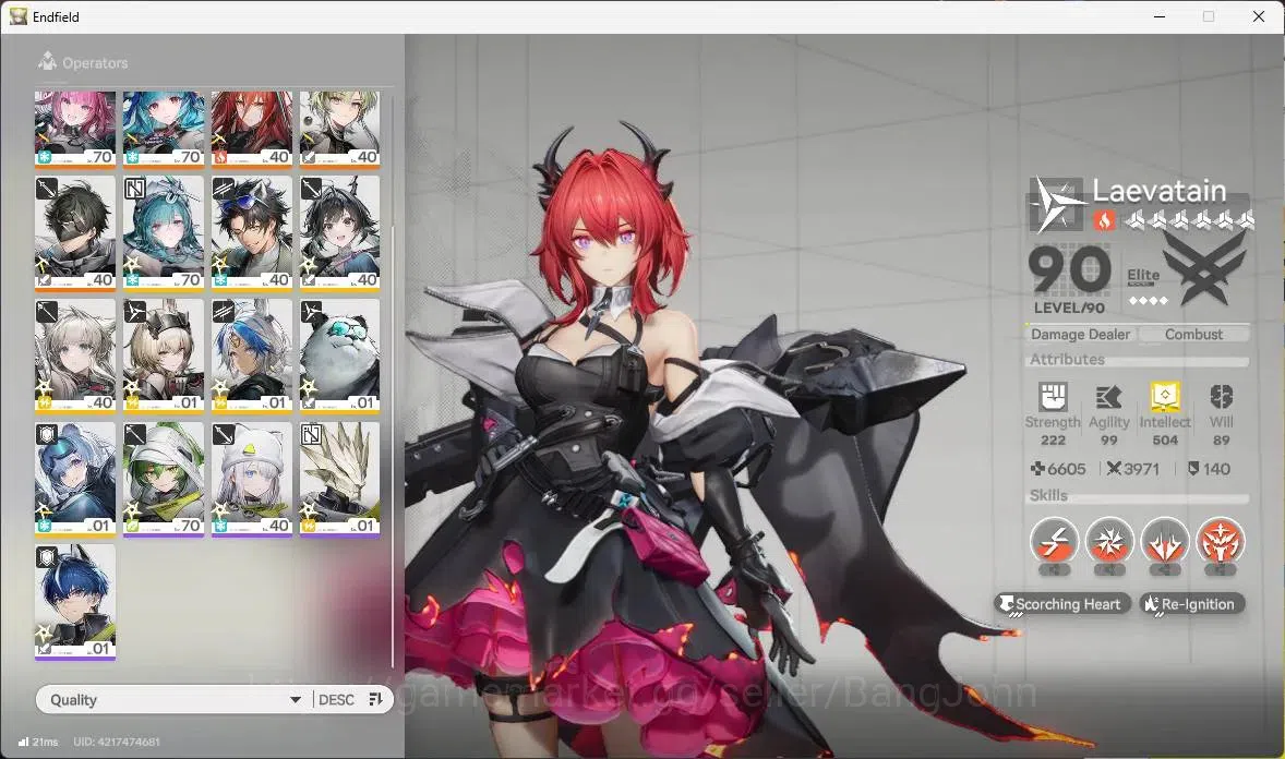 Arknights: Endfield Accounts Asia | Lv 55 | 3 Limit | LaevatainP1+sign,Yvonne,L image 3