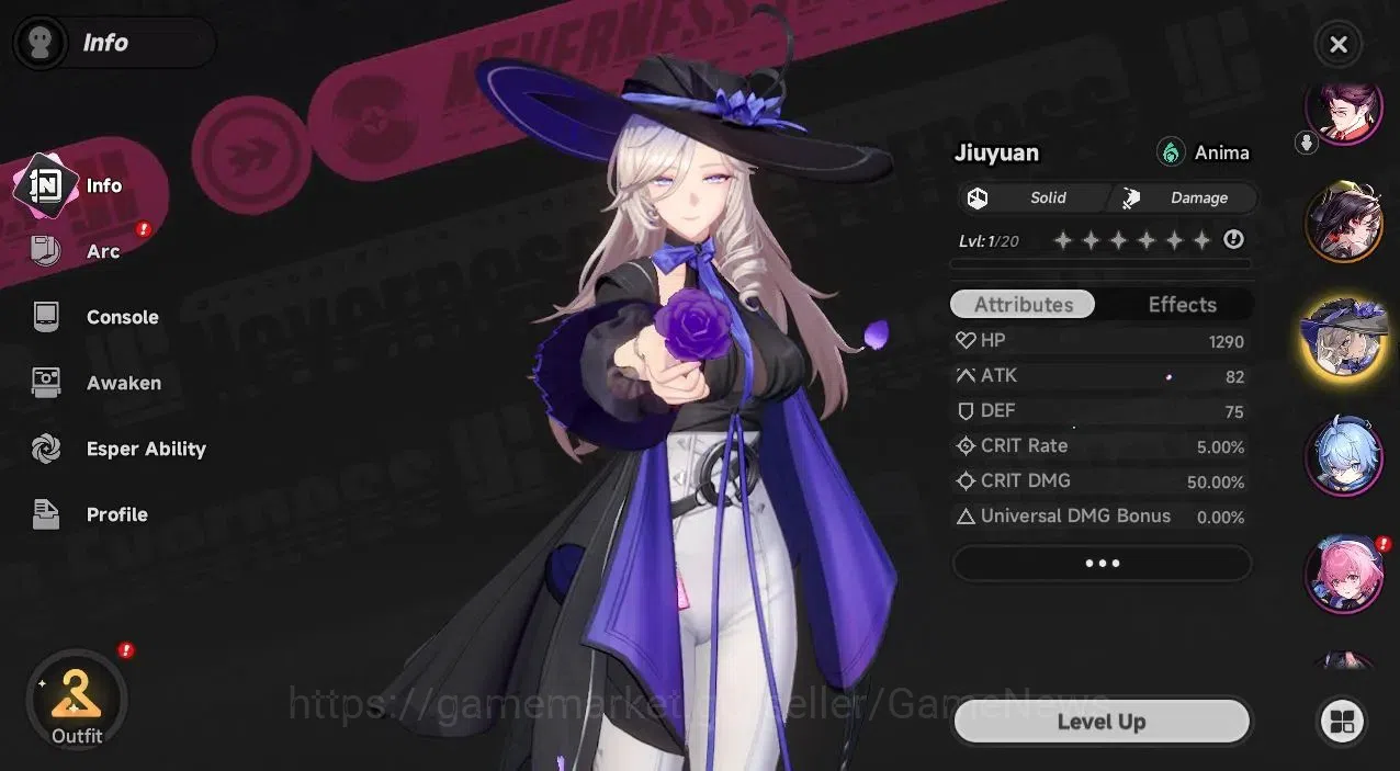 Neverness to Everness Accounts Global NA |HL 3| 2 SSR [Hotori,Jiuyuan] +1S-Class  image 2