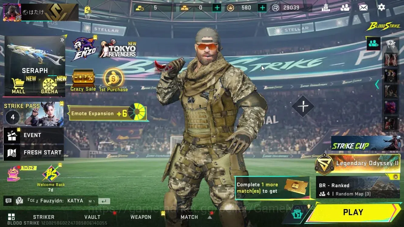 Blood Strike Accounts ASIA|ULTRA Melee TALON Knife-Scythe+[Origin12,INP9 image 1