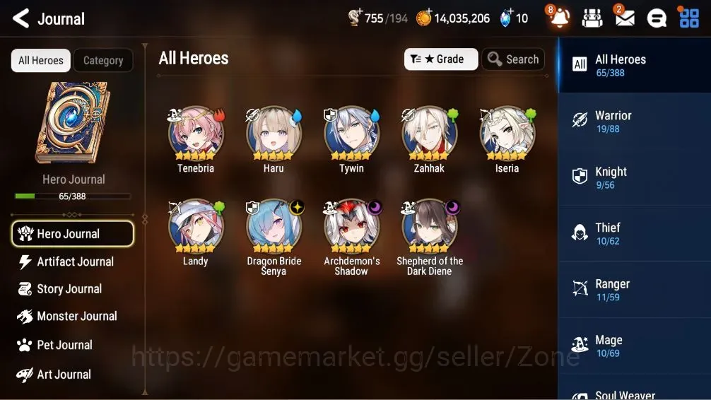 Epic Seven Accounts Starter Global Unverif|Fresh Starter|3ML(A.Shadow,SD.Diene,DB.Senya)+Haru|Theater Fresh|Episode 1 1
