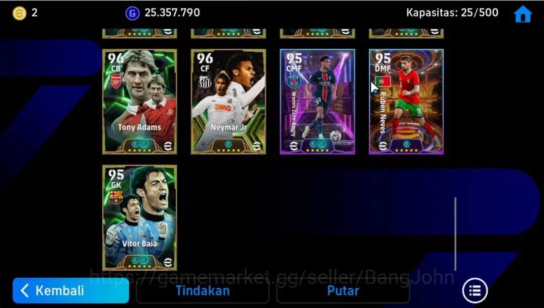 eFootball Accounts Android|PW 3203|Lionel Messi BigT,Paul Scholes Epi image 5