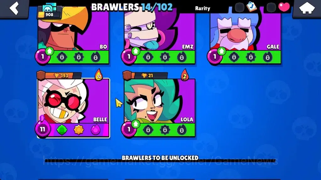 Brawl Stars Accounts 908 Trophy|14 Brawler 1 Max |1 Epic (Shely Dancer) image 10