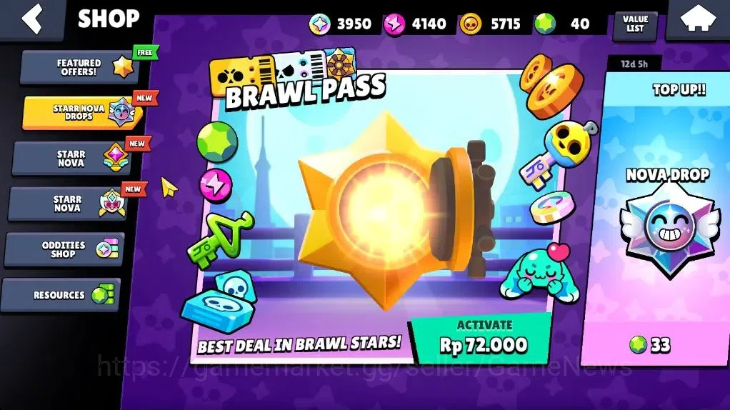 Brawl Stars Accounts 908 Trophy|14 Brawler 1 Max |1 Epic (Shely Dancer) image 7