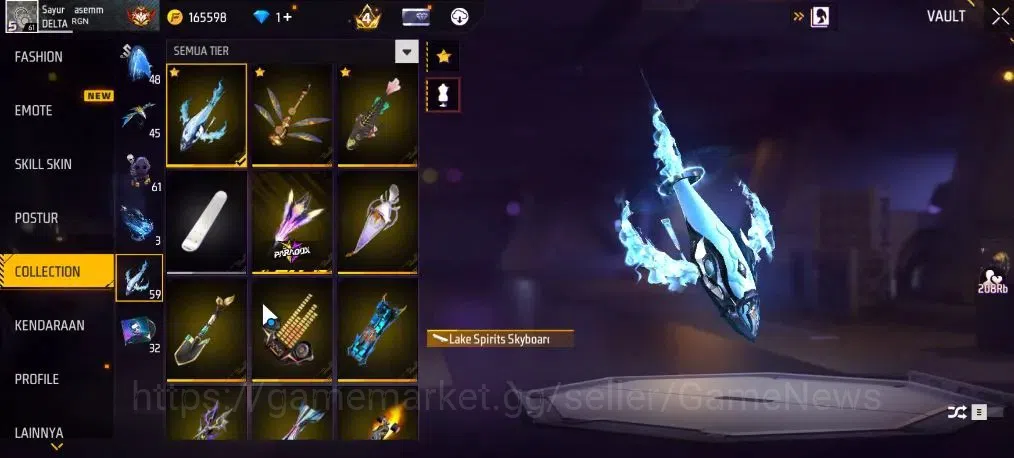 Free Fire Accounts Indonesia|M1887 Hand Of Hope|SCAR Megalodon Alpha  image 16