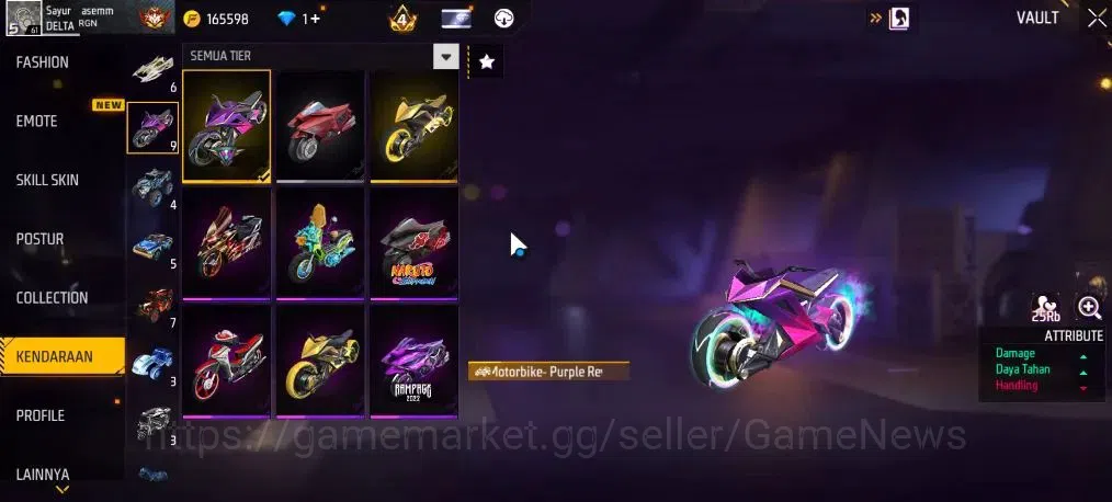 Free Fire Accounts Indonesia|M1887 Hand Of Hope|SCAR Megalodon Alpha  image 17