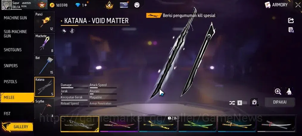 Free Fire Accounts Indonesia|M1887 Hand Of Hope|SCAR Megalodon Alpha  image 5