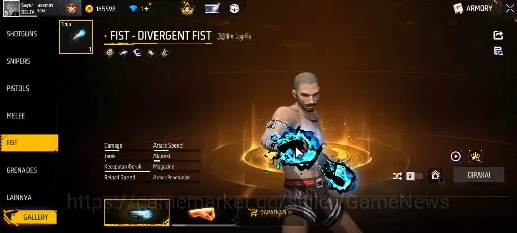 Free Fire Accounts Indonesia|M1887 Hand Of Hope|SCAR Megalodon Alpha  image 6