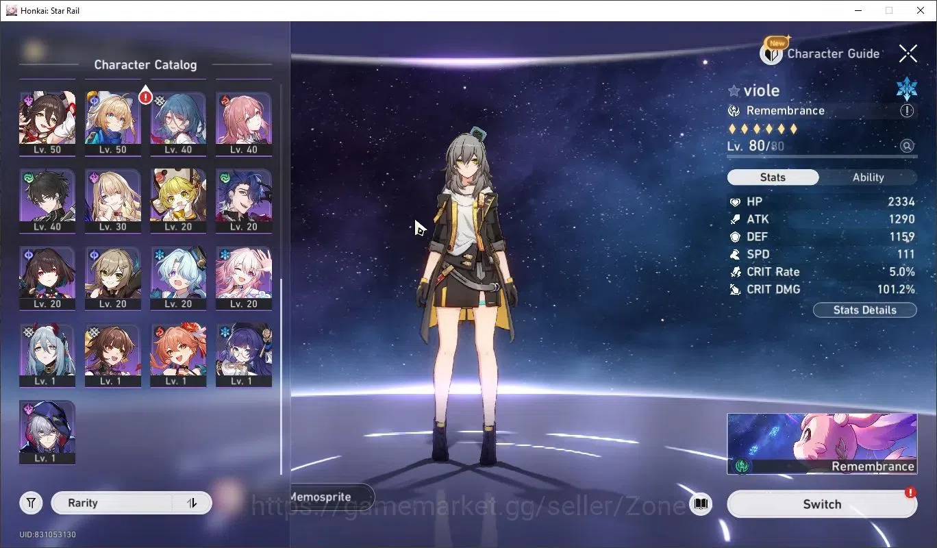 Honkai Star Rail Accounts ASIA|TL65|24 Lim Lv80|Castorice E1+Evernight+Hyaci image 3