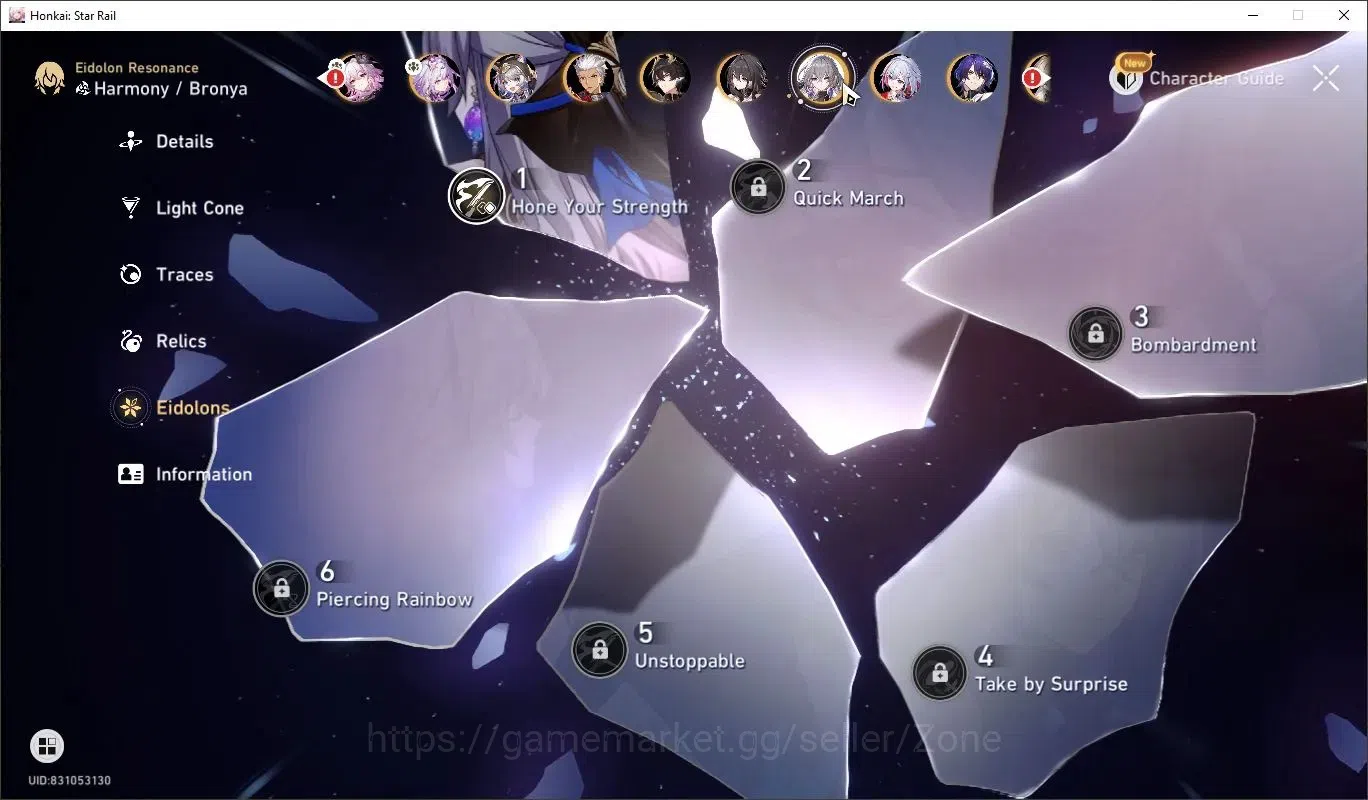 Honkai Star Rail Accounts ASIA|TL65|24 Lim Lv80|Castorice E1+Evernight+Hyaci image 5