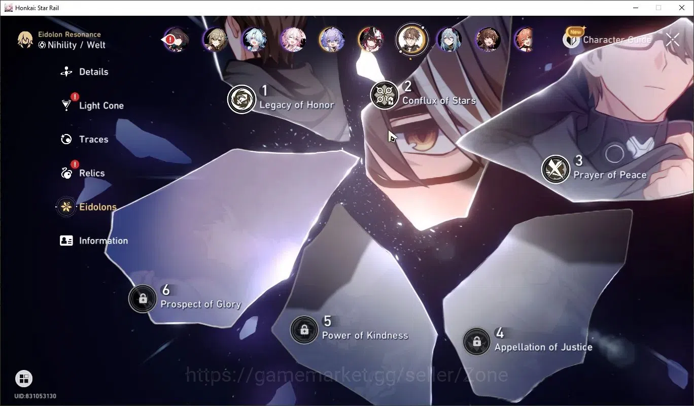 Honkai Star Rail Accounts ASIA|TL65|24 Lim Lv80|Castorice E1+Evernight+Hyaci image 6