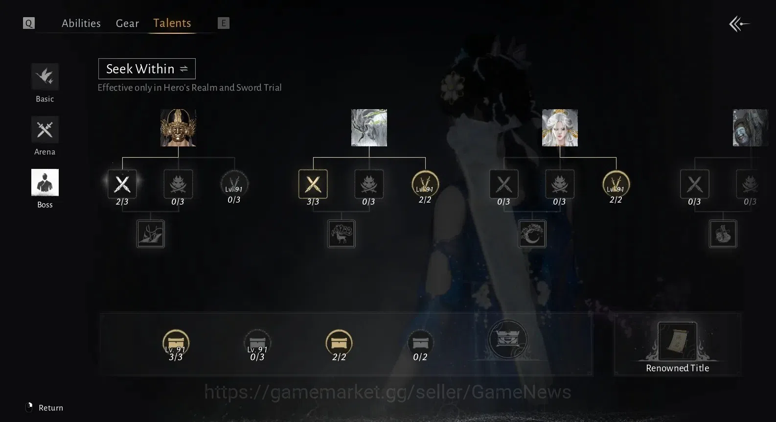 Where Winds Meet Accounts Global|Lv 95| 3.113 GS|Masked Grace Set,Peaceful l image 13
