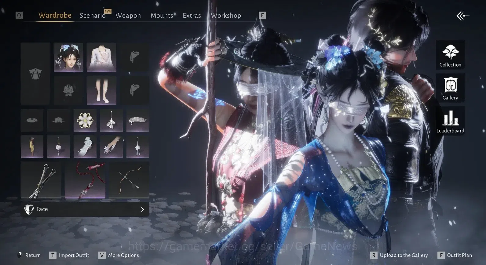 Where Winds Meet Accounts Global|Lv 95| 3.113 GS|Masked Grace Set,Peaceful l image 14