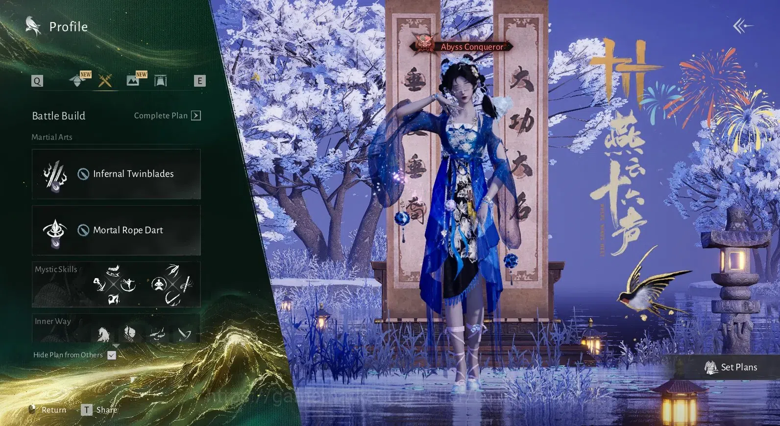 Where Winds Meet Accounts Global|Lv 95| 3.113 GS|Masked Grace Set,Peaceful l image 4